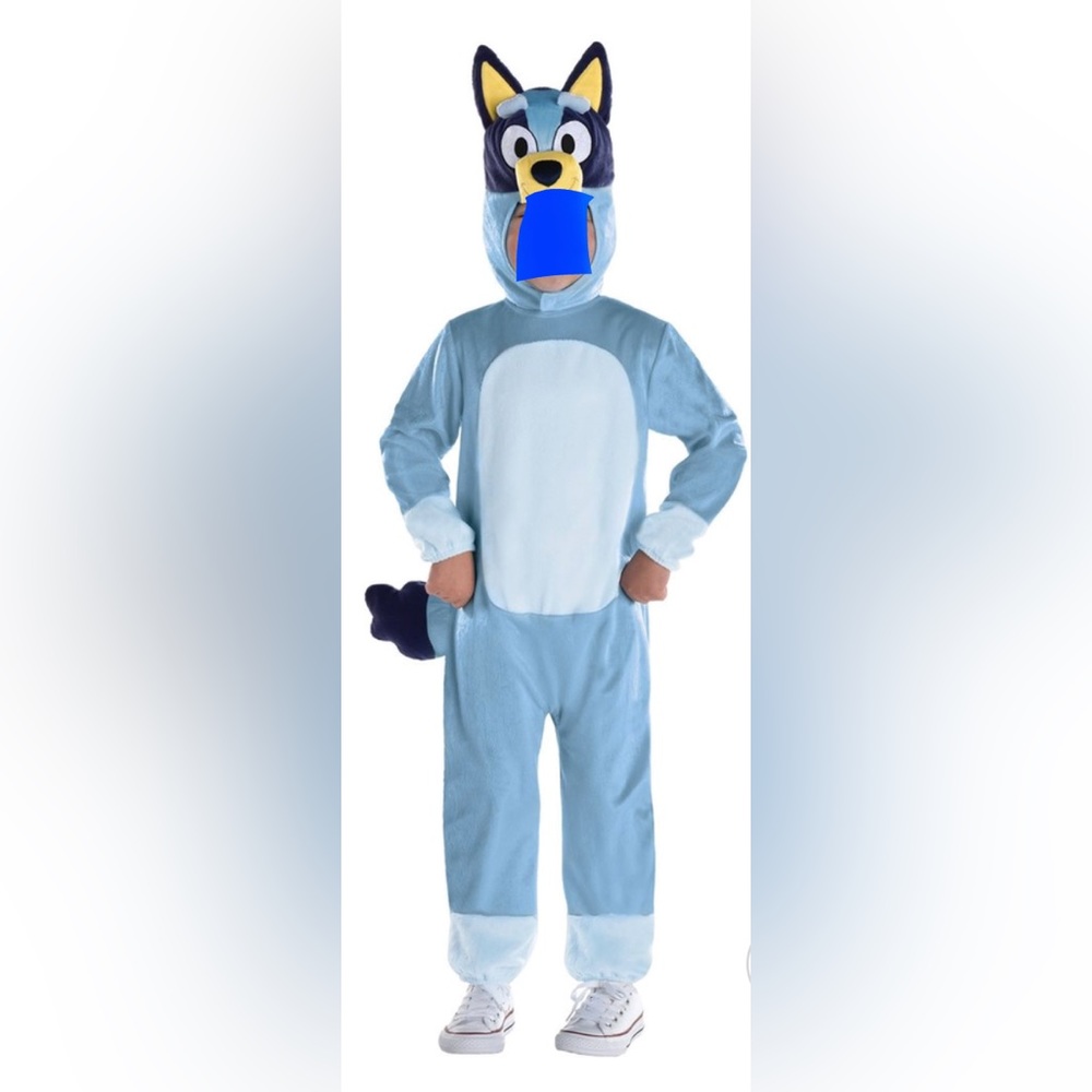 Disney Bluey Costume - head piece and tail included